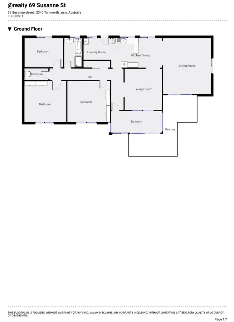 Floorplan of Homely house listing, 69 Susanne Street, Tamworth NSW 2340