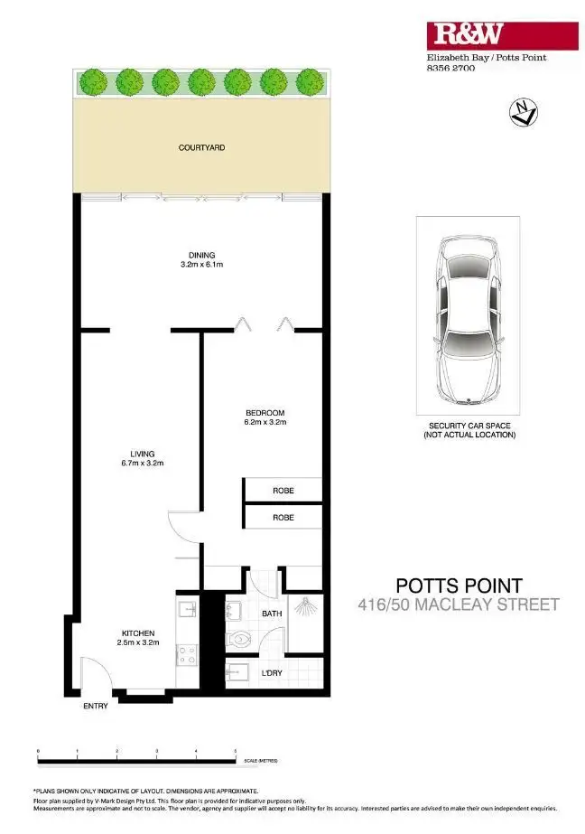 Floorplan of Homely apartment listing, 416/50 Macleay Street, Potts Point NSW 2011