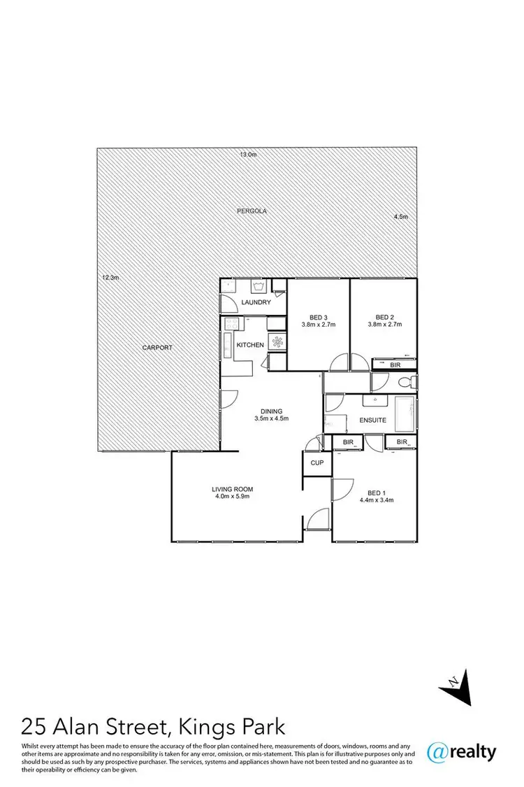 Floorplan of Homely house listing, 25 Alan Street, Kings Park VIC 3021