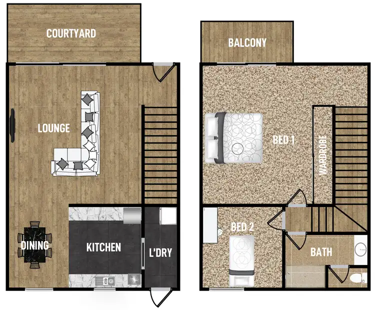 Floorplan of Homely townhouse listing, 3/19 Wordsworth Avenue, Yokine WA 6060
