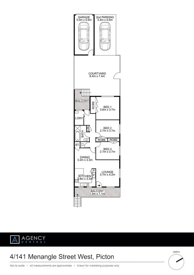 Floorplan of Homely villa listing, 4/141 Menangle Street West, Picton NSW 2571