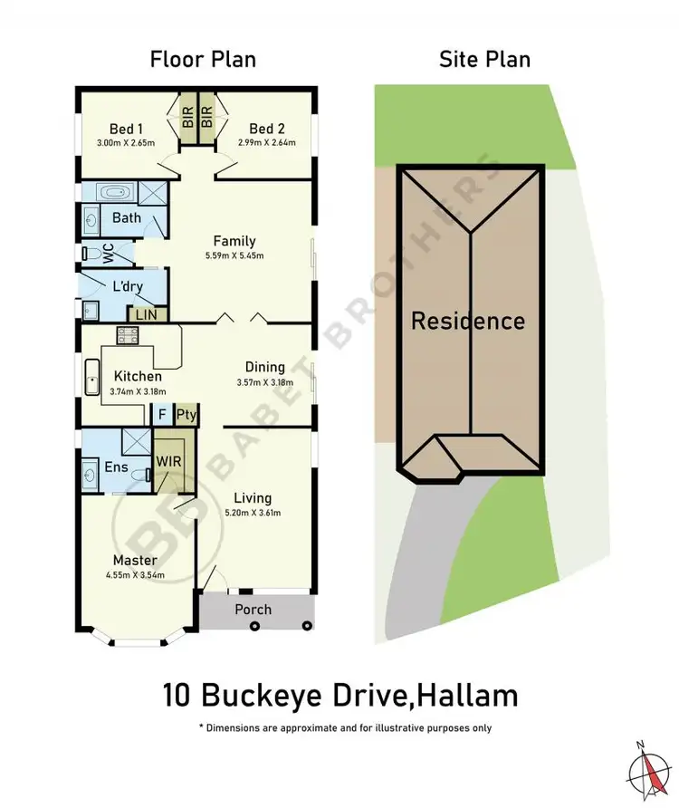 Floorplan of Homely house listing, 10 Buckeye Drive, Hallam VIC 3803