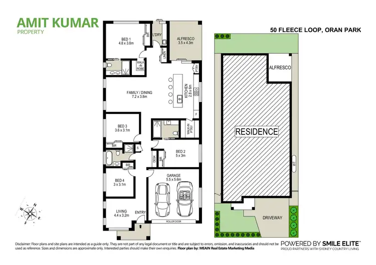 Floorplan of Homely house listing, 50 Fleece Loop, Oran Park NSW 2570
