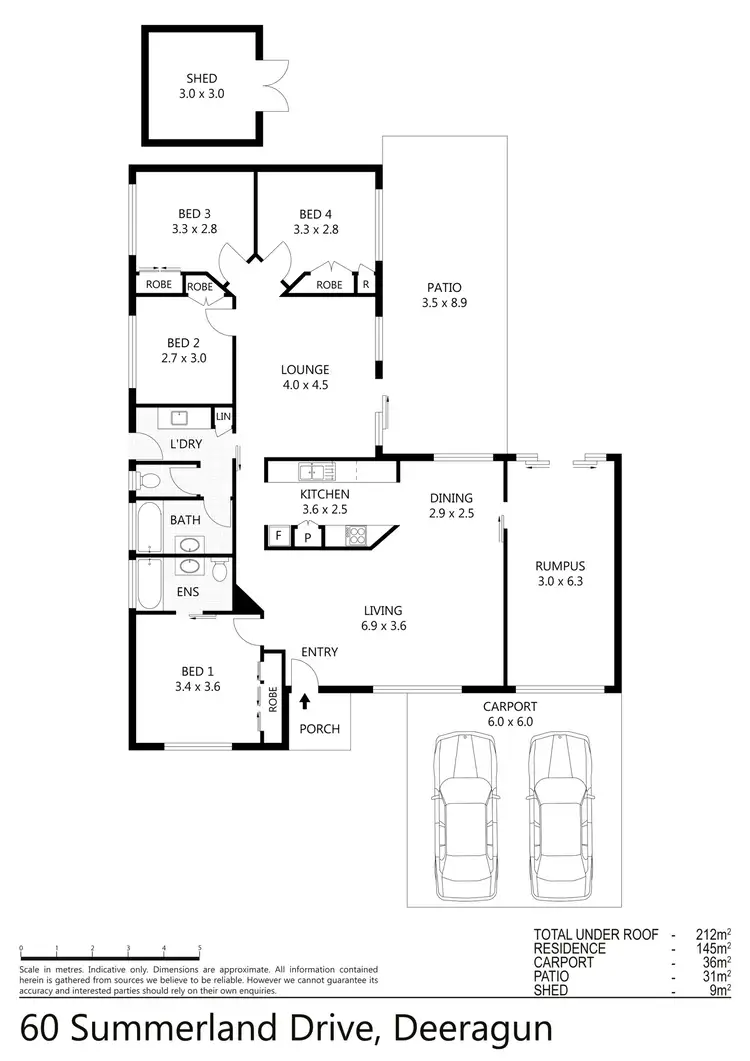 Floorplan of Homely house listing, 60 Summerland Drive, Deeragun QLD 4818