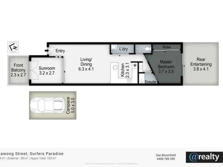 Floorplan of Homely unit listing, 8/26 Illawong Street, Surfers Paradise QLD 4217