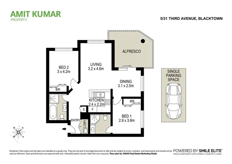 Floorplan of Homely apartment listing, 5/31 Third Avenue, Blacktown NSW 2148