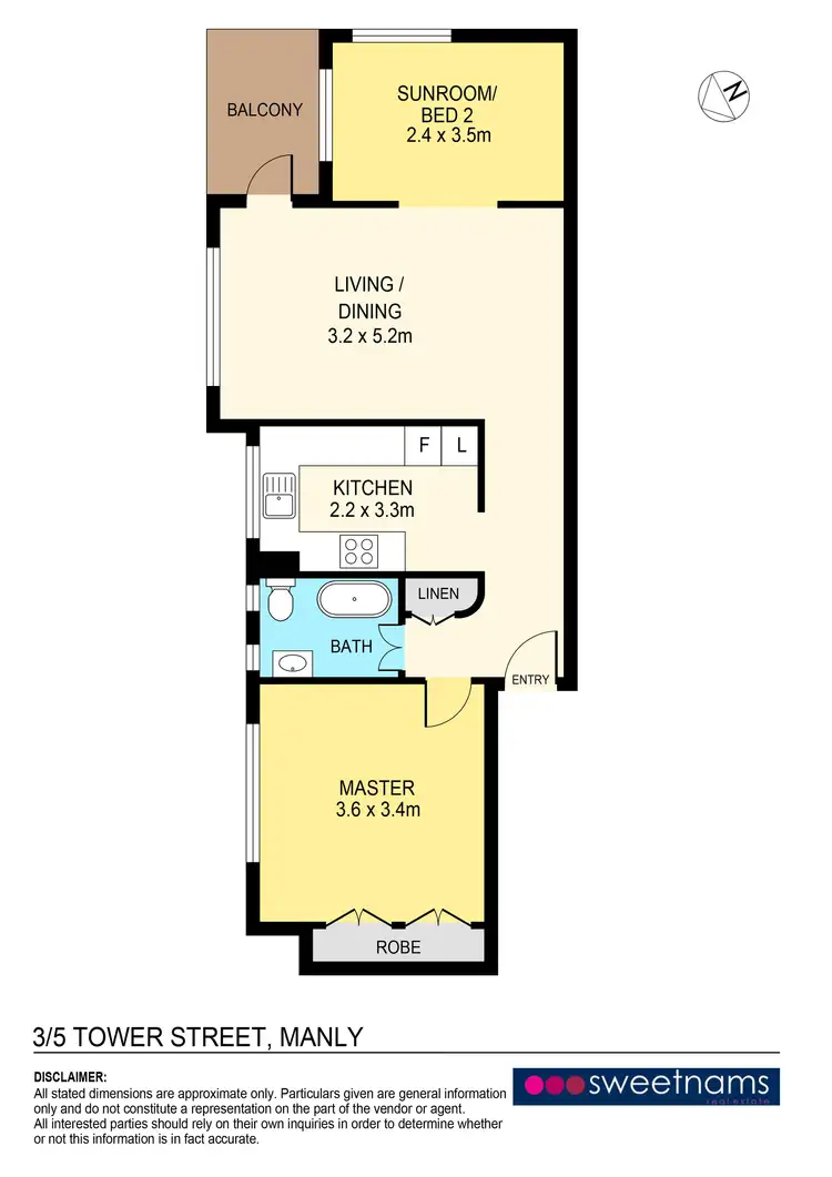 Floorplan of Homely apartment listing, 3/5 Tower Street, Manly NSW 2095