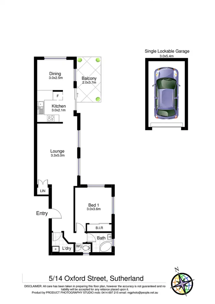Floorplan of Homely unit listing, 5/14 Oxford Street, Sutherland NSW 2232