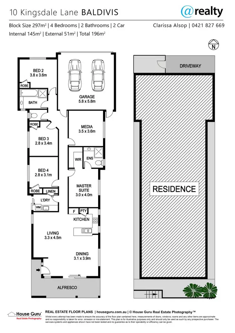 Floorplan of Homely house listing, 10 Kingsdale Lane, Baldivis WA 6171