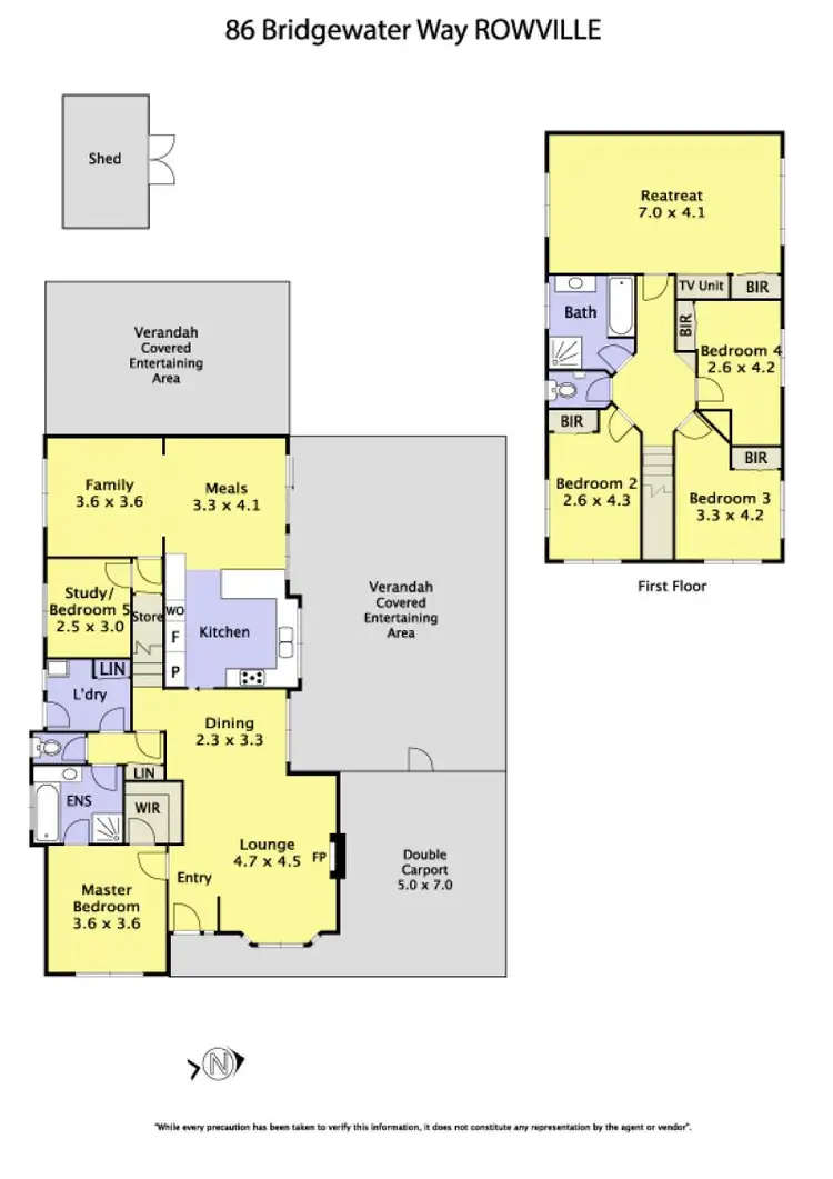 Floorplan of Homely house listing, 86 Bridgewater Way, Rowville VIC 3178