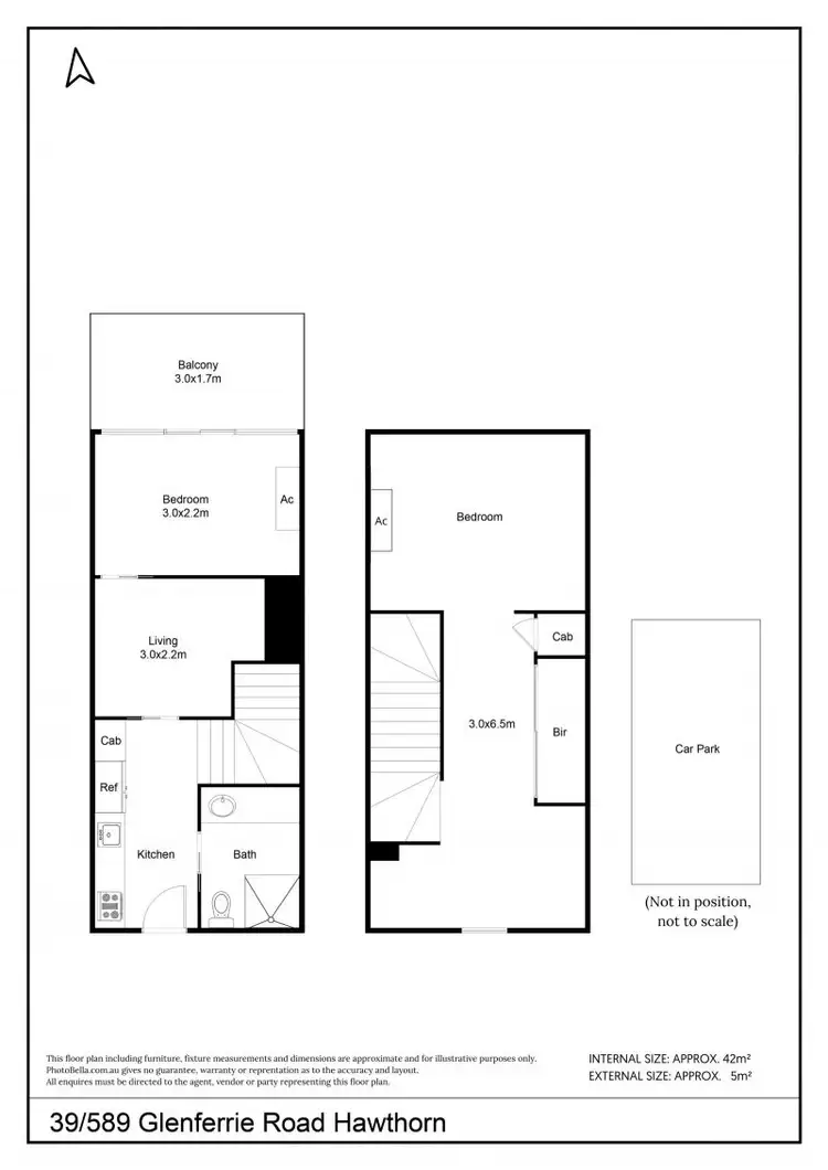 Floorplan of Homely apartment listing, 39/589 Glenferrie Rd, Hawthorn VIC 3122