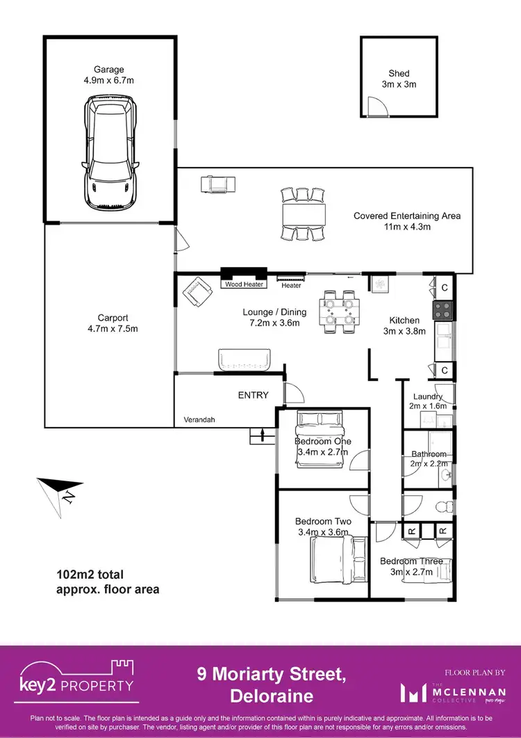 Floorplan of Homely house listing, 9 Moriarty Street, Deloraine TAS 7304