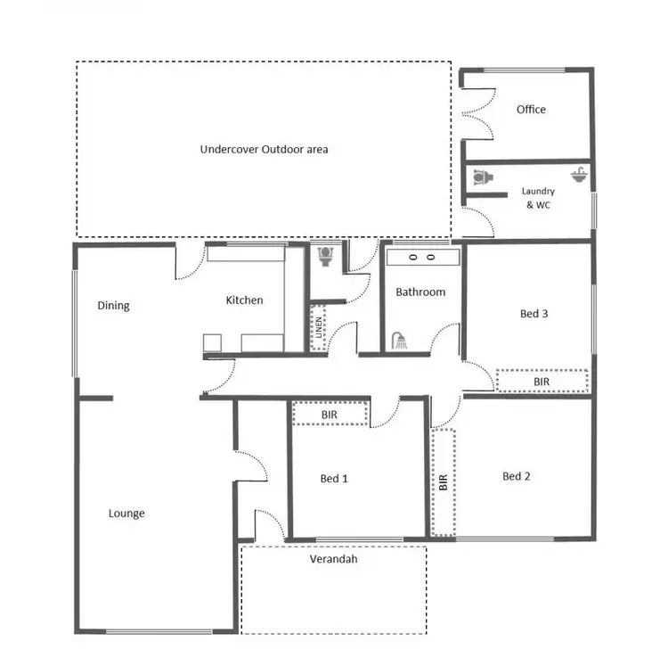 Floorplan of Homely house listing, 15 Hillman Street, Darkan WA 6392