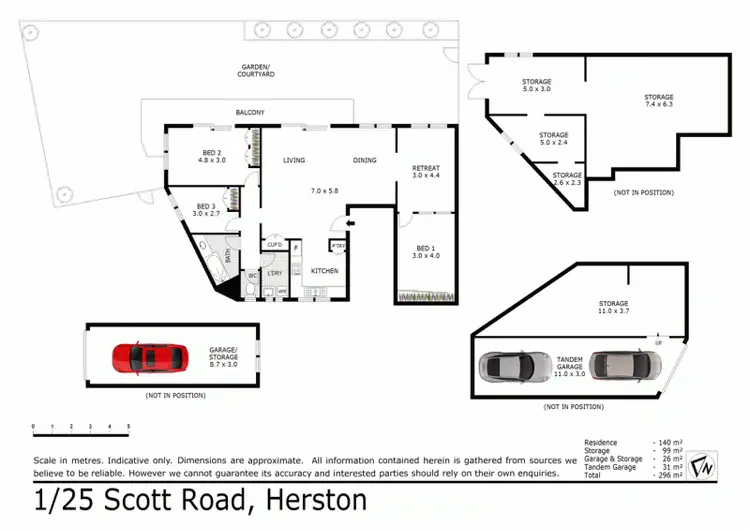 Floorplan of Homely unit listing, 1/25 Scott Road, Herston QLD 4006