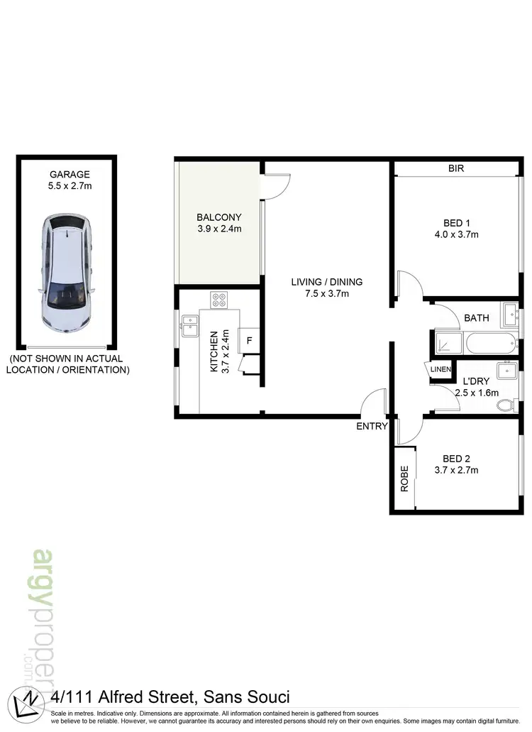 Floorplan of Homely apartment listing, 4/111 Alfred Street, Sans Souci NSW 2219