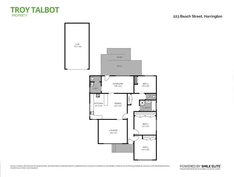 Floorplan of Homely house listing, 223 Beach Street, Harrington NSW 2427