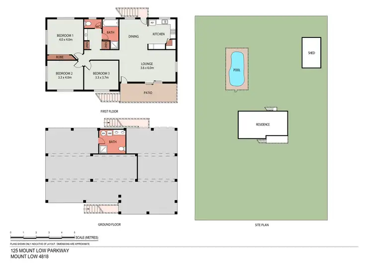 Floorplan of Homely house listing, 125 Mount Low Parkway, Mount Low QLD 4818