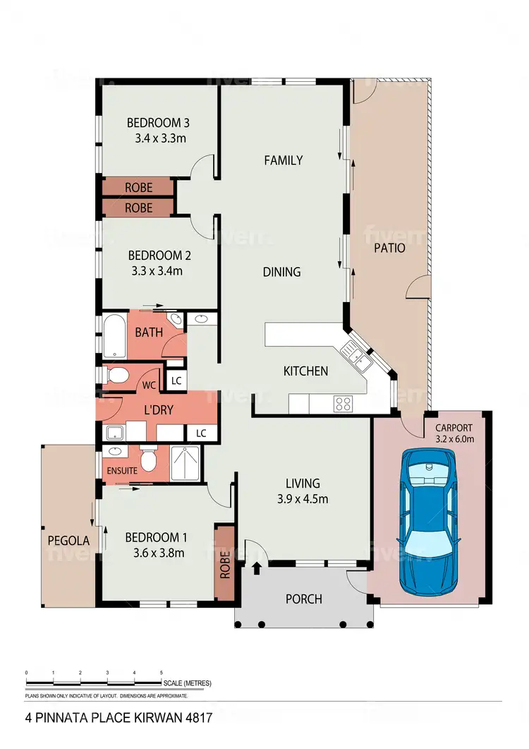 Floorplan of Homely house listing, 4 Pinnata Place, Kirwan QLD 4817