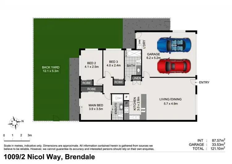 Floorplan of Homely villa listing, 1009/2 Nicol Way, Brendale QLD 4500