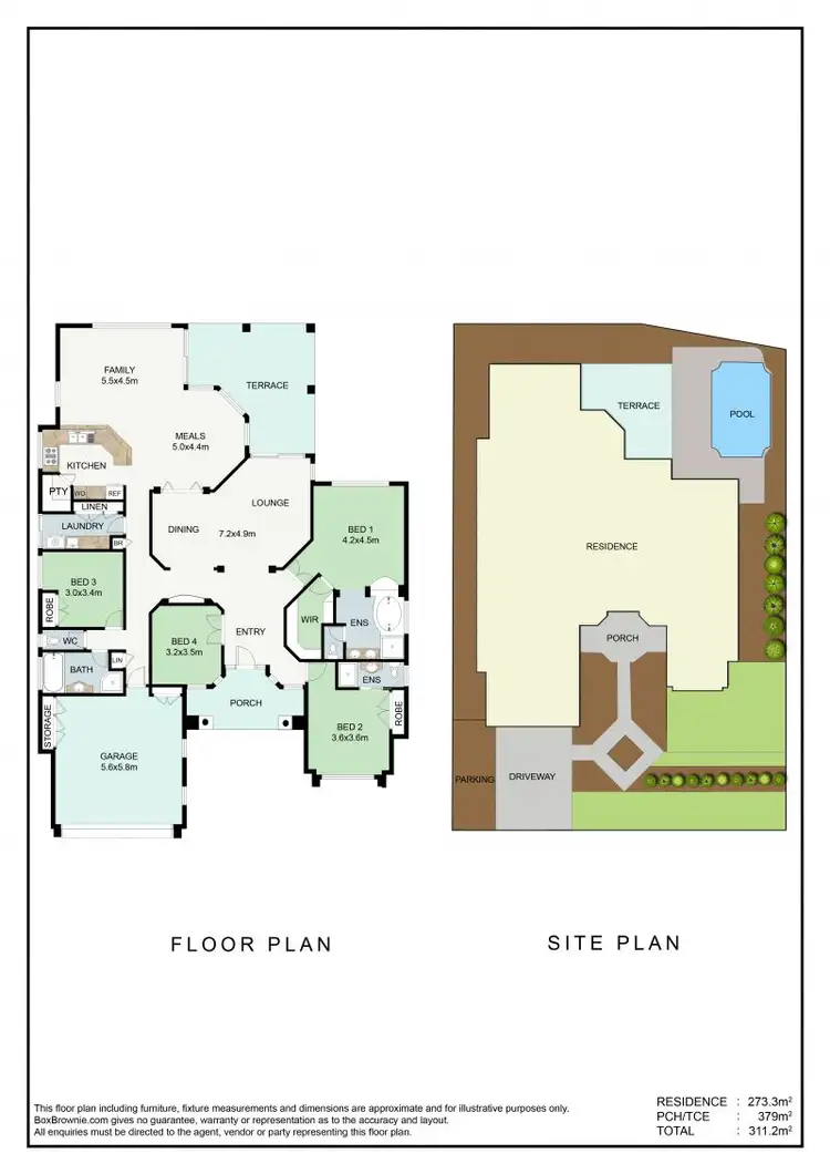Floorplan of Homely house listing, 36 Tee Trees Boulevard, Arundel QLD 4214