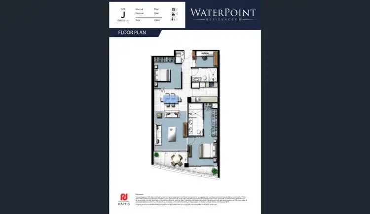 Floorplan of Homely unit listing, 2108/5 Harbourside Court, Biggera Waters QLD 4216