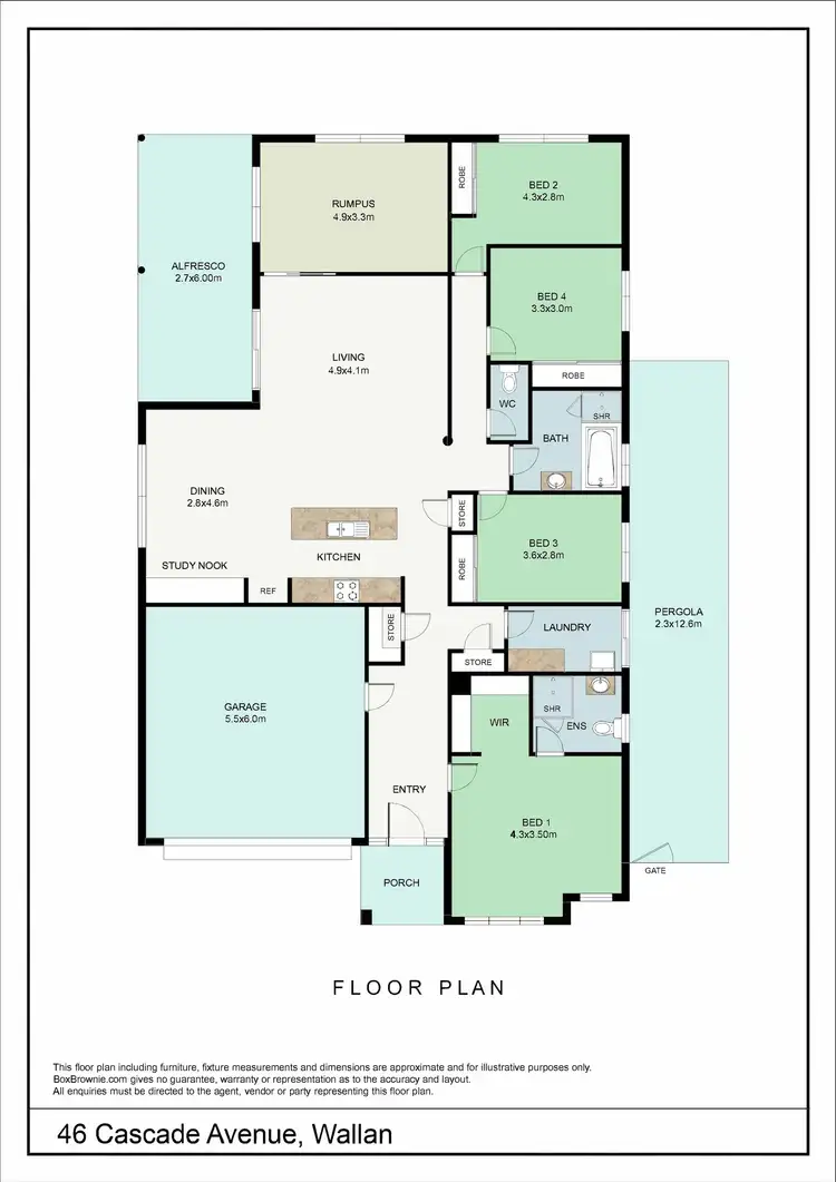 Floorplan of Homely house listing, 46 Cascade Avenue, Wallan VIC 3756
