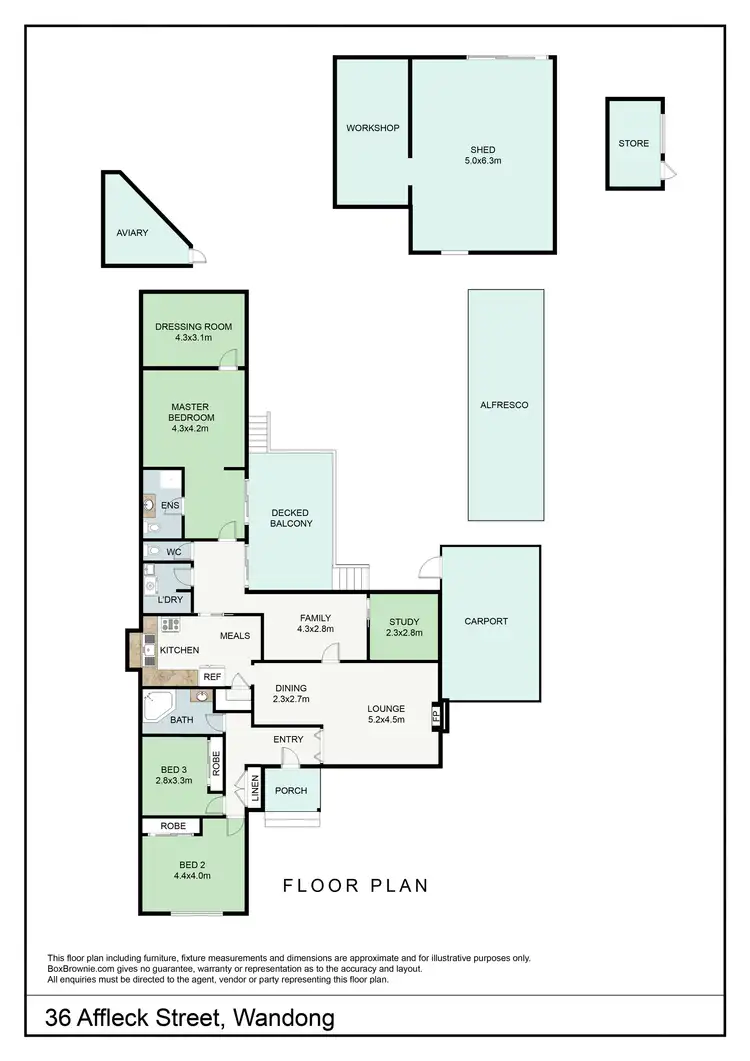 Floorplan of Homely house listing, 36 Affleck Street, Wandong VIC 3758