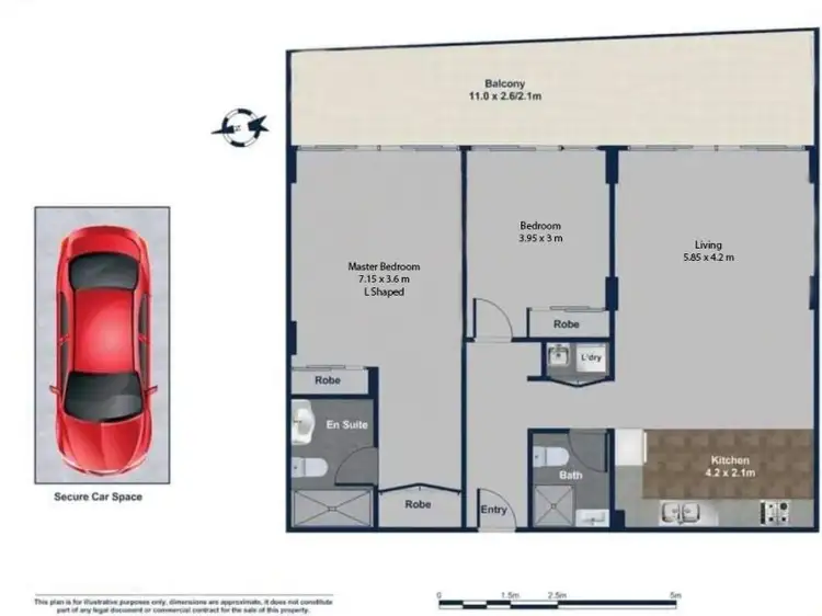 Floorplan of Homely apartment listing, 811/3 George Street, Warwick Farm NSW 2170