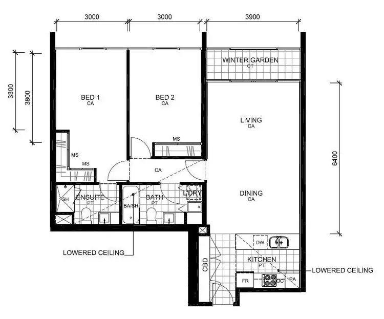 Floorplan of Homely apartment listing, 4003/27 Therry St, Melbourne VIC 3000