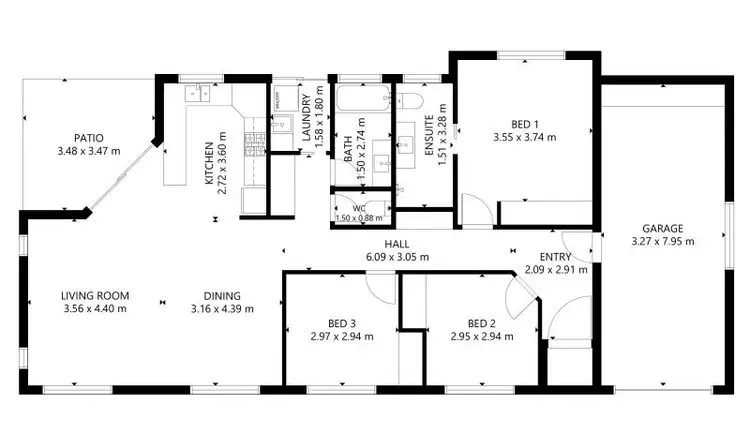Floorplan of Homely house listing, 1/14 Devine Crescent, Gordonvale QLD 4865
