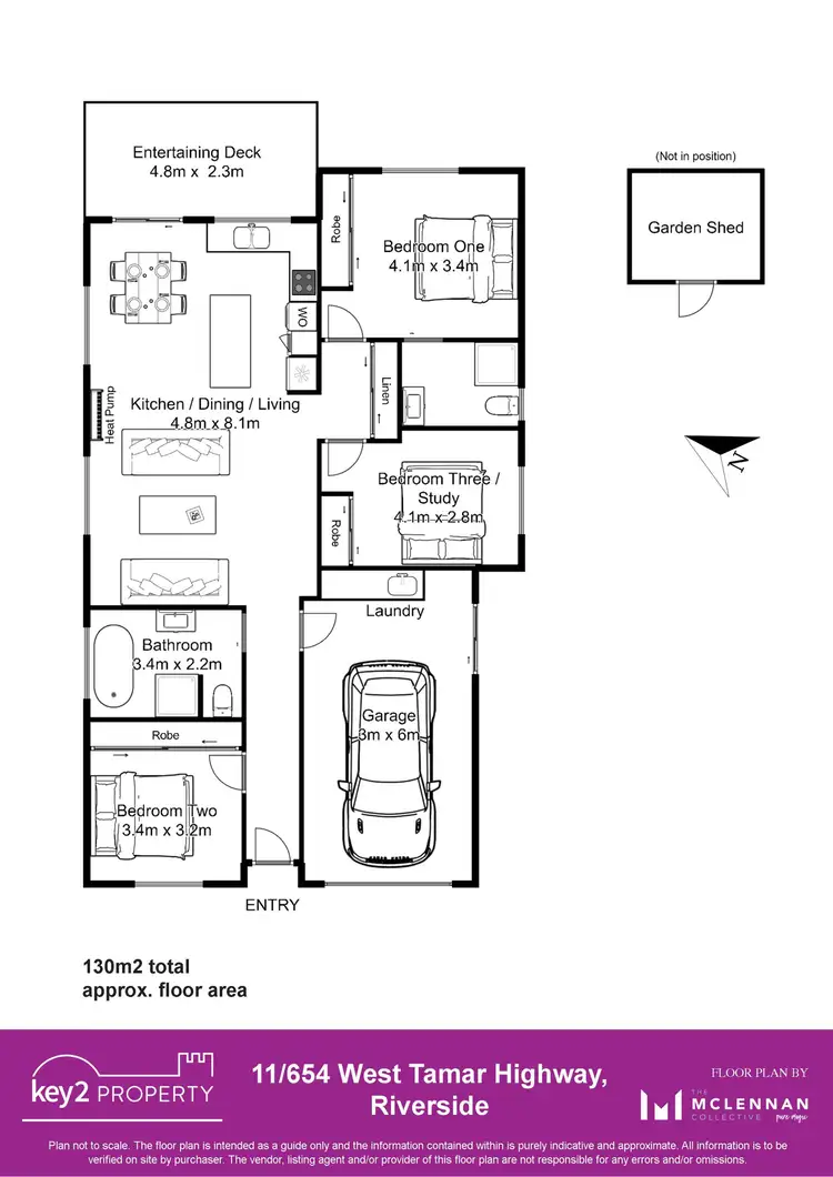 Floorplan of Homely unit listing, 11/654 West Tamar Highway, Legana TAS 7277