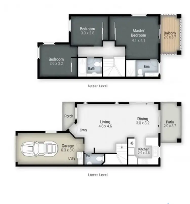 Floorplan of Homely townhouse listing, 53/64 Gilston Road, Nerang QLD 4211