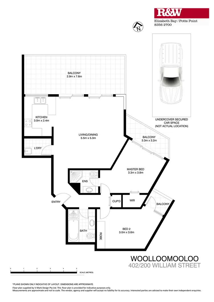 Floorplan of Homely apartment listing, 402/200 William Street, Woolloomooloo NSW 2011