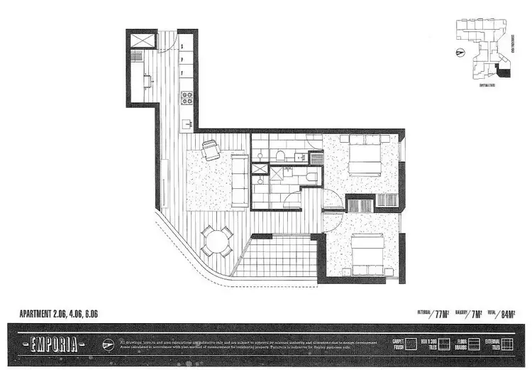 Floorplan of Homely apartment listing, 406/31 Grattan Street, Prahran VIC 3181
