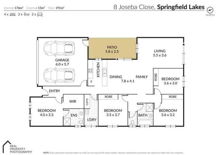 Floorplan of Homely house listing, 8 Joseba Place, Springfield Lakes QLD 4300