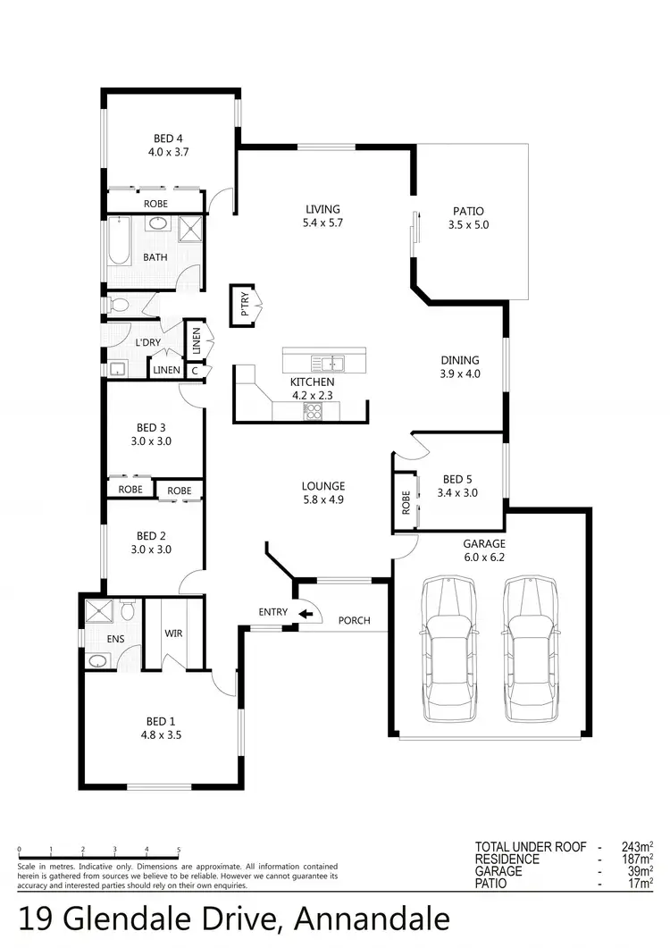 Floorplan of Homely house listing, 19 Glendale Drive, Annandale QLD 4814