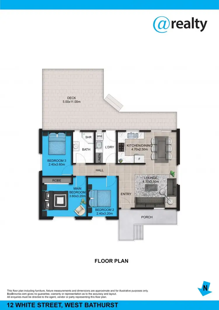 Floorplan of Homely house listing, 12 White Street, West Bathurst NSW 2795