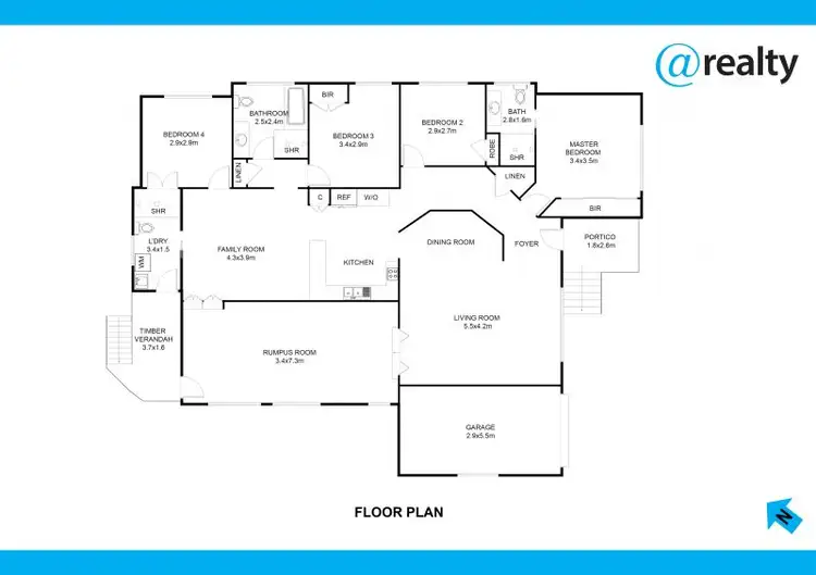Floorplan of Homely house listing, 9 Turner Close, Blue Haven NSW 2262