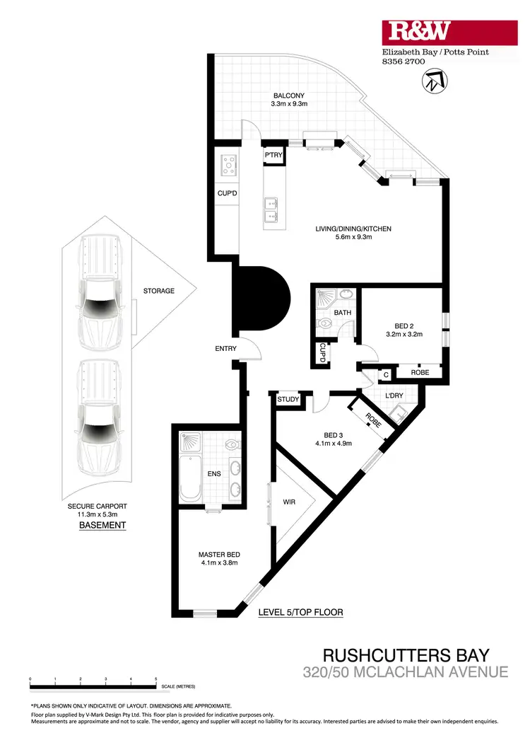 Floorplan of Homely apartment listing, 320/50 McLachlan Avenue, Rushcutters Bay NSW 2011