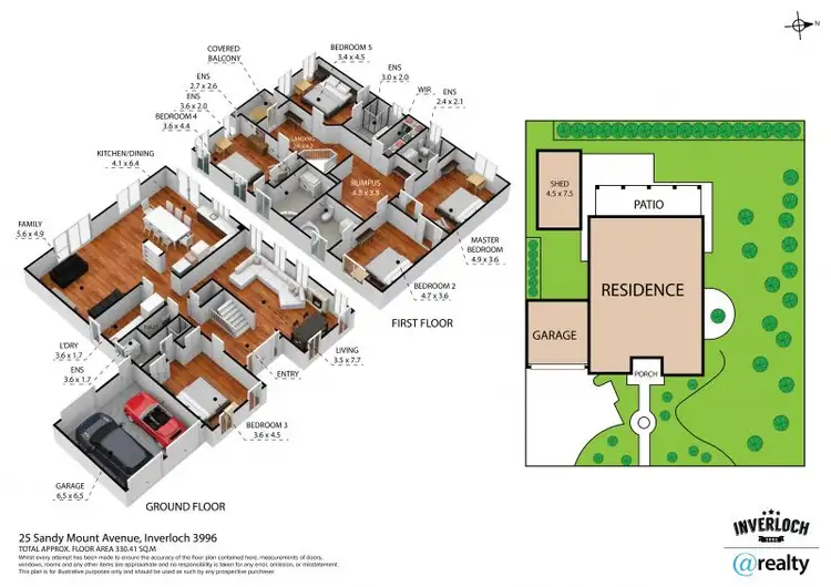 Floorplan of Homely house listing, 25 Sandy Mount Avenue, Inverloch VIC 3996