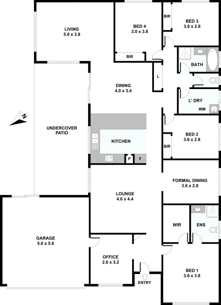 Floorplan of Homely house listing, 80 Woodcrest Way, Springfield QLD 4300