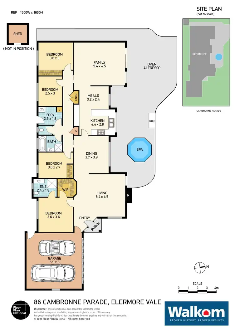 Floorplan of Homely house listing, 86 Cambronne Parade, Elermore Vale NSW 2287