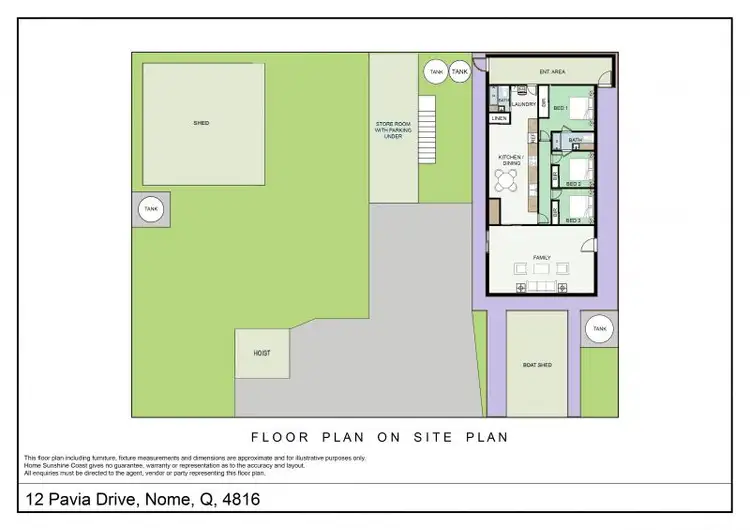 Floorplan of Homely house listing, 12 Pavia Drive, Nome QLD 4816