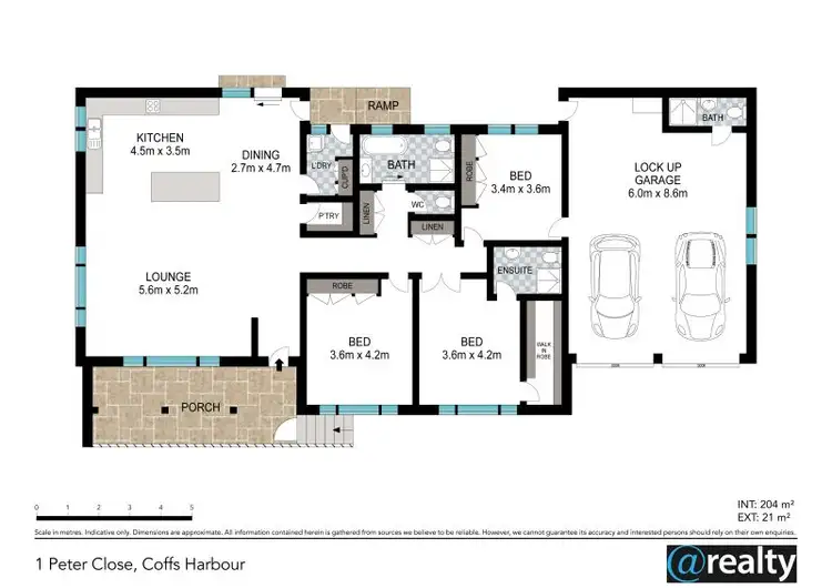 Floorplan of Homely house listing, 1 Peter Close, Coffs Harbour NSW 2450
