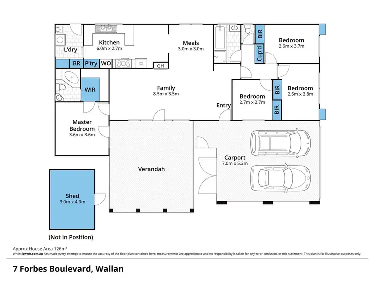 Floorplan of Homely house listing, 7 Forbes Boulevard, Wallan VIC 3756