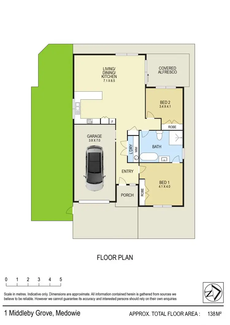 Floorplan of Homely house listing, 1 Middleby Grove, Medowie NSW 2318