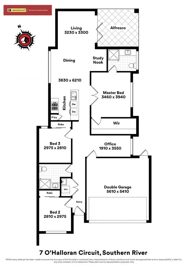 Floorplan of Homely house listing, 7 O'Halloran Circuit, Southern River WA 6110