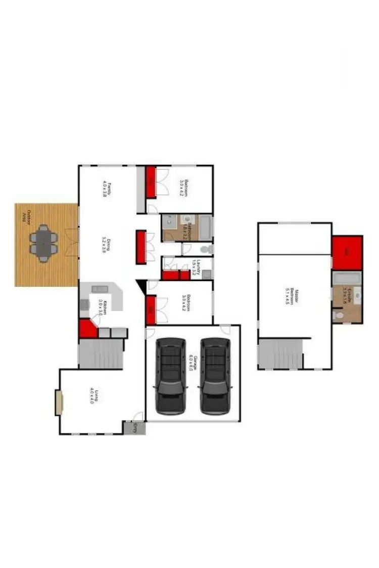 Floorplan of Homely house listing, 18 Riverslea Boulevard, Traralgon VIC 3844