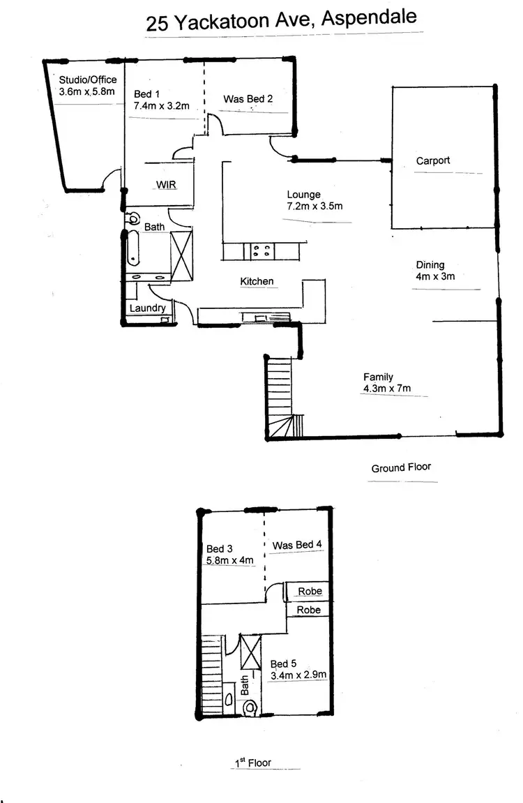 Floorplan of Homely house listing, 25 Yackatoon Ave, Aspendale VIC 3195