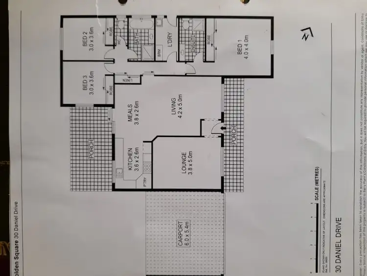 Floorplan of Homely house listing, 30 Daniel Drive, Golden Square VIC 3555